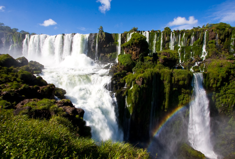 Rainbow And Iguazú Falls